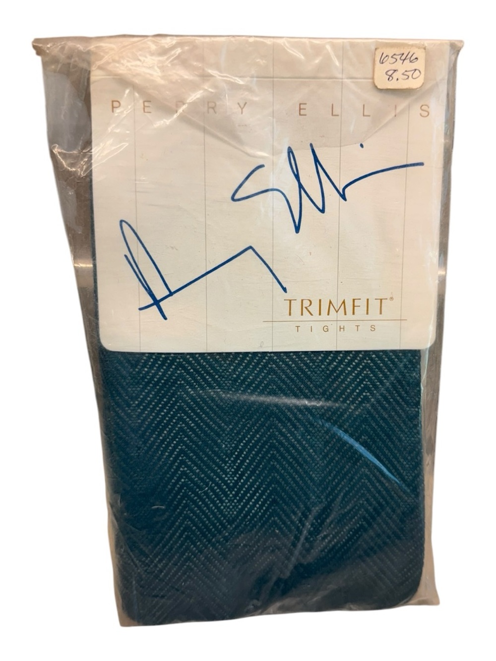 Vintage Perry Ellis Trimfit Tights Size Tall Tapestry 100% Nylon